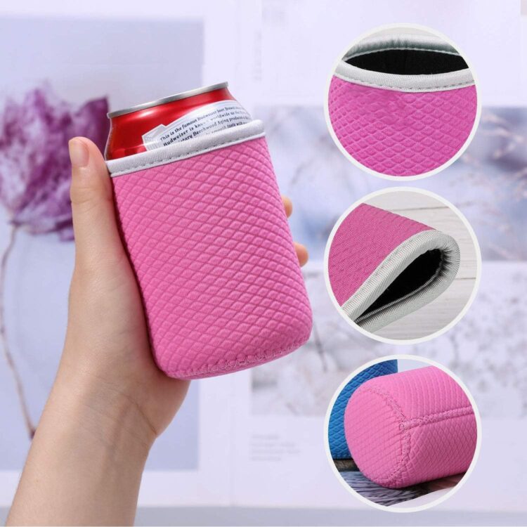 Custom beer can coolers sleeves soft insulated reusable drink can coolers for beer soda