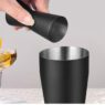 America top seller custom bar tools gift 8 pieces cocktail shaker luxury bartender kit matte black boston cocktail shaker set