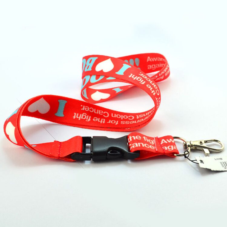 Customize logo polyester lanyard breakaway neck lanyard with id card holder wholesale factory free sample cute fashion lanyards