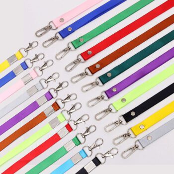 Custom lanyard with logo neck strap band for business id badge card holders polyester lanyard