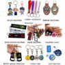 Wholesale promotional pvc keychains custom designer silicone letter key chain ring rubber keychain