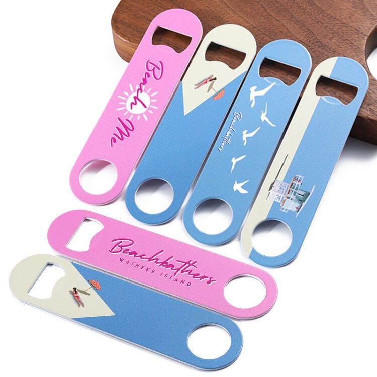 Custom promotion stock sublimation bottle opener custom bottle opener stainless steel bar blade blanks various beer bottle opener