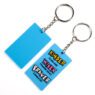 Wholesale cartoon designer 3d mini letter rubber key chains custom pvc rubber keychain model cute promotional keychains with box