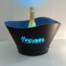 Square ice bucket custom logo sign vip service bottle presenter for nightclub bar lounge party events