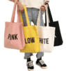 Custom printed cotton colorful eco friendly recycle plain organic canvas bag reusable tote bags for women shopping