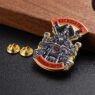 2024 vintage metal zinc alloy lapel pins manfactuere custom badge gold 3d pirate captain character enamel pins
