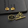 Souvenir gifts business logo brand letter pin badge metal zinc alloy 3d soft enamel pin no minimum bulk factory custom lapel pin