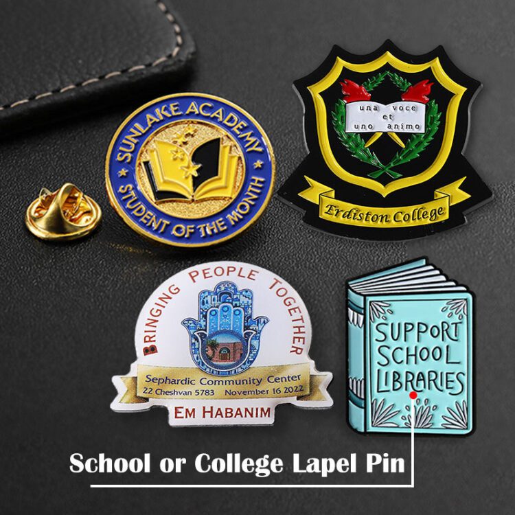 Top selling zinc alloy metal 3d pin gold silver soft enamel pins custom design logo name letter badge pins for caps