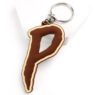 Wholesale cartoon designer 3d mini letter rubber key chains custom pvc rubber keychain model cute promotional keychains with box