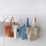 Customise fashion recyclable canvas cotton bag high quality foldable tote cotton shopping bags print for holiday gift