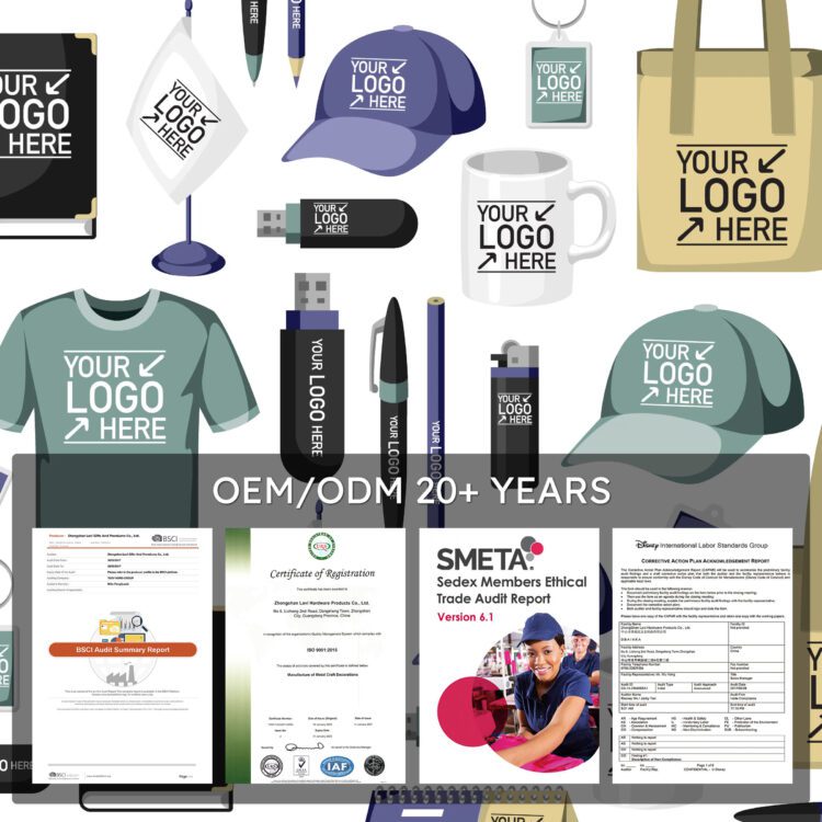 Custom logo marketing items gift set souvenir merchandise promotional office sports products for business