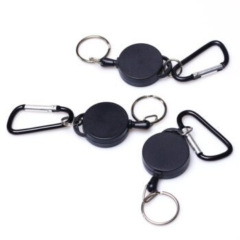 Badge reels wholesale outdoor items gifts plastic nurse retractable metal carabiner keychain badge reel