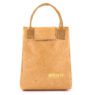 Custom logo eco reusable waterproof large mini capacity thermal insulated cooler freezable brown paper tyvek lunch bag for women