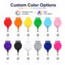 custom durable plastic retractable id badge reel 2