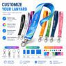 custom logo lanyard id badge holder for exhibition