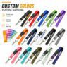 custom logo polyester lanyard with detachable buckle 2
