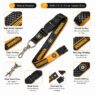 custom logo polyester lanyard with detachable buckle 3