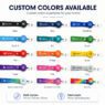 custom logo polyester lanyard with retractable badge 2