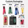 custom polyester lanyard with id badge holder for events office 4
