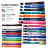 custom polyester wrist lanyard with security slider 2
