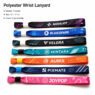 custom polyester wrist lanyard with security slider