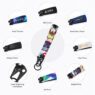 custom polyester wrist strap keychain portable short lanyard 1