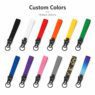 custom polyester wrist strap keychain portable short lanyard 2