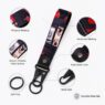 custom polyester wrist strap keychain portable short lanyard 3