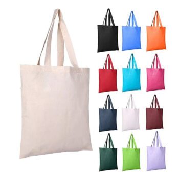 custom printed eco friendly organic cotton canvas tote bag 1