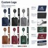 custom pu leather badge holder for lanyards 1