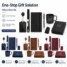 custom pu leather badge holder for lanyards 5