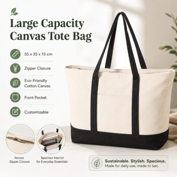fashion canvas tote bag heleta 22026 6