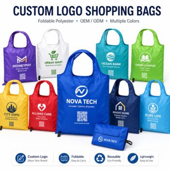 foldable polyester oxford tote bag dretan 1