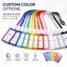 multicolor lanyard with id card holder for promotional 1