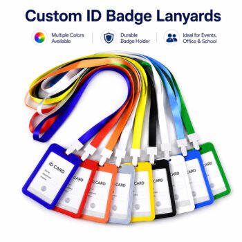 multicolor lanyard with id card holder for promotional
