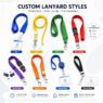 multicolor lanyard with id card holder for promotional 4