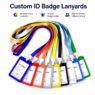 multicolor lanyard with id card holder for promotional