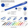 nylon polyester sublimation lanyard with carabiner 3