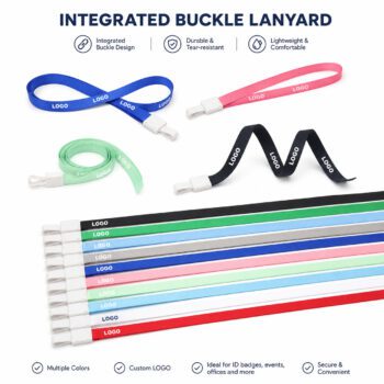 nylon polyester sublimation lanyard with carabiner
