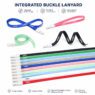nylon polyester sublimation lanyard with carabiner