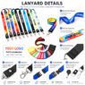 sublimation satin polyester lanyards with logo 1