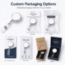 zinc alloy retractable badge reel with clip 4