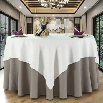 Hot sale round table cloths for wedding party high elastic underlay table cloth