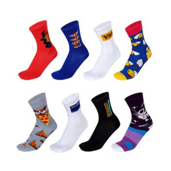 Factory supply oem service high quality crew cotton custom fashion socks for men