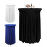 Factory price explosion low price recommended standing tablecloths stretch spandex bar tablecloths