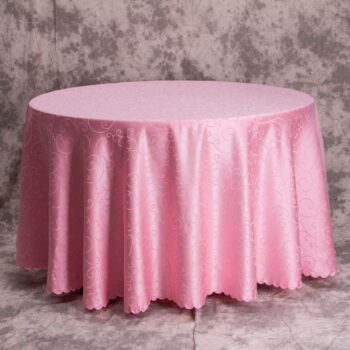 Large white champagne purple luxury wedding jacquard tablecloth floral party pink linen table cloths classic fabric targeta