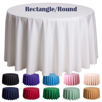 Manteles redondos para fiestas nappes ronde de tables mariage white table cloths wedding round tablecloth 60 132 inch wedding