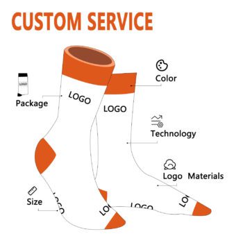 Wholesale custom logo crew cotton men socks personalized customised design bamboo crazy designer socks