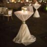 Tablecloth satin round solid color fabric glossy drape good tablecloth suitable for wedding arrangement