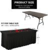 Stretch rectangle tablecloth spandex table skirts long tables washable wrinkle resistant 6ft 4ft 8ft fitted table
